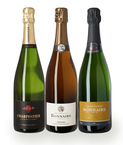 Vinpakker med bobler fra Frankrig. En fin blanding af bobler. Her er Champagne bland andet fra grand cru marker, så man er dækket godt ind. 