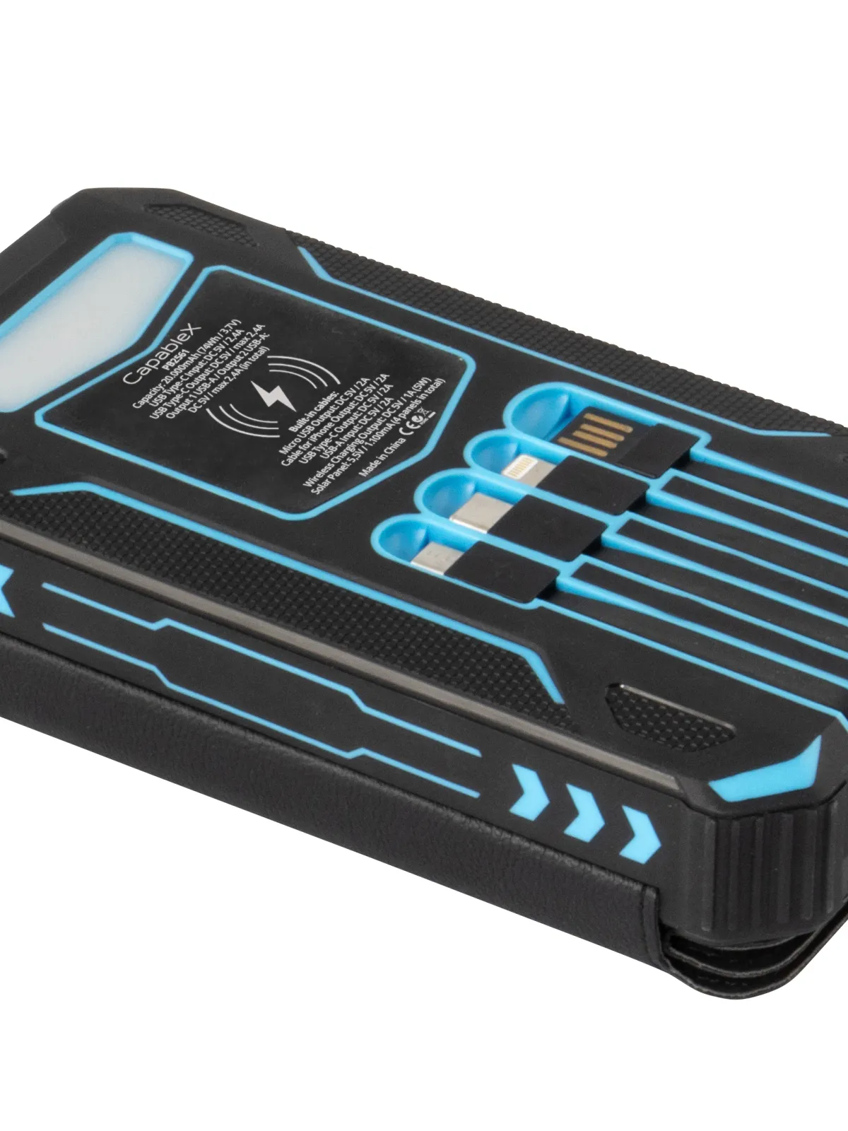 CapableX Solar Power Bank 20.000 mAh