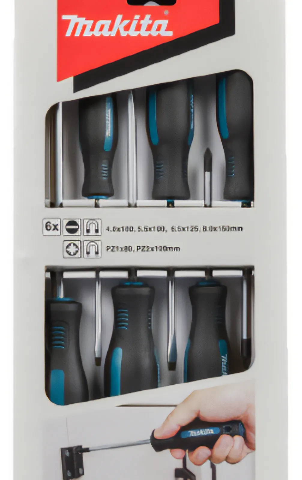 Makita Makita E-13502 Skruetrækker Sæt 6 dele