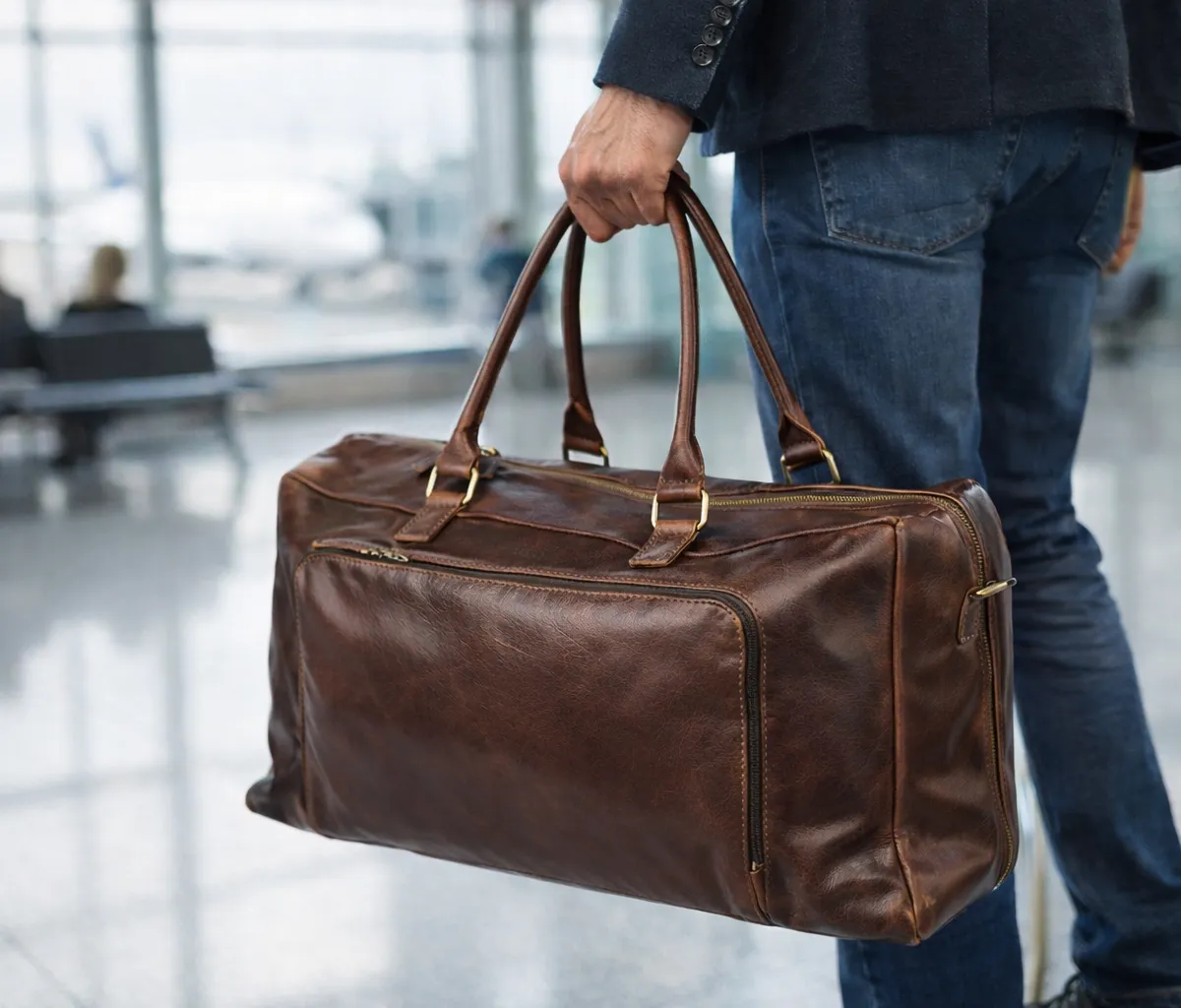 Bon Goût Weekend Bag Cambridge – Dark Brown