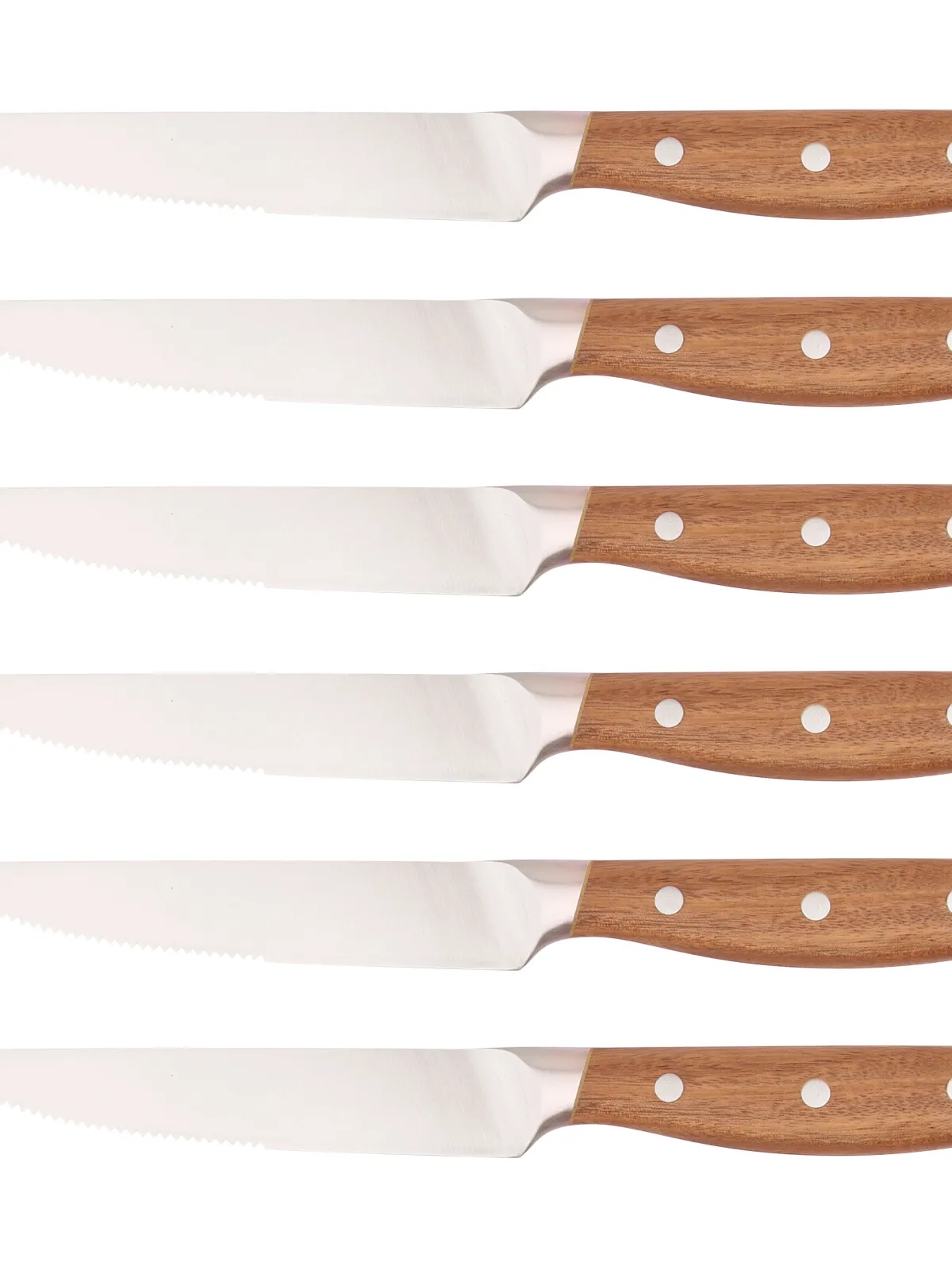 byGaard SKS2649 Steak knive 6 stk, håndtag i acacie træ, 3CR13