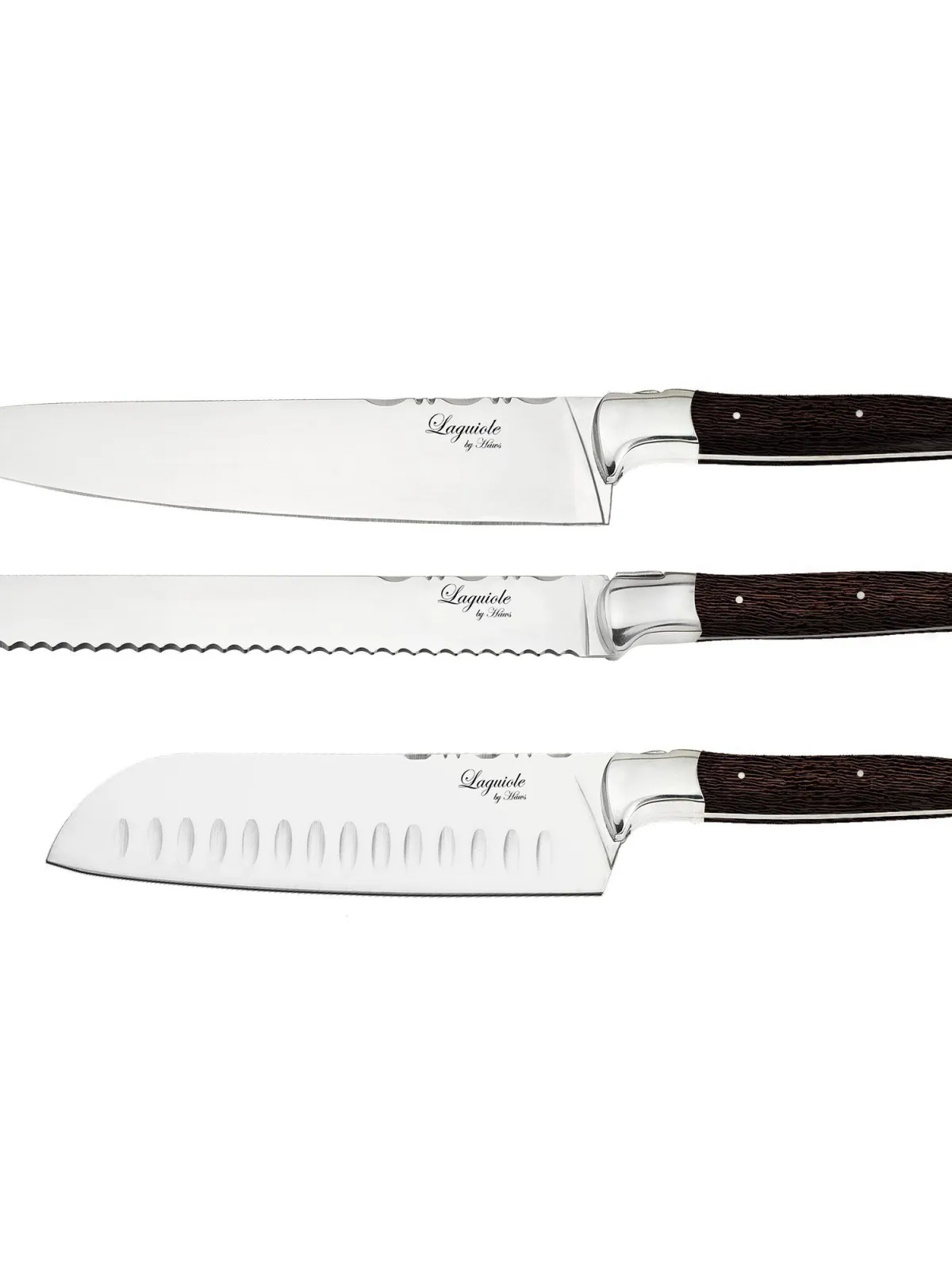 Laguiole By Hâws Chef Knife Set 3 Pcs Wengé
