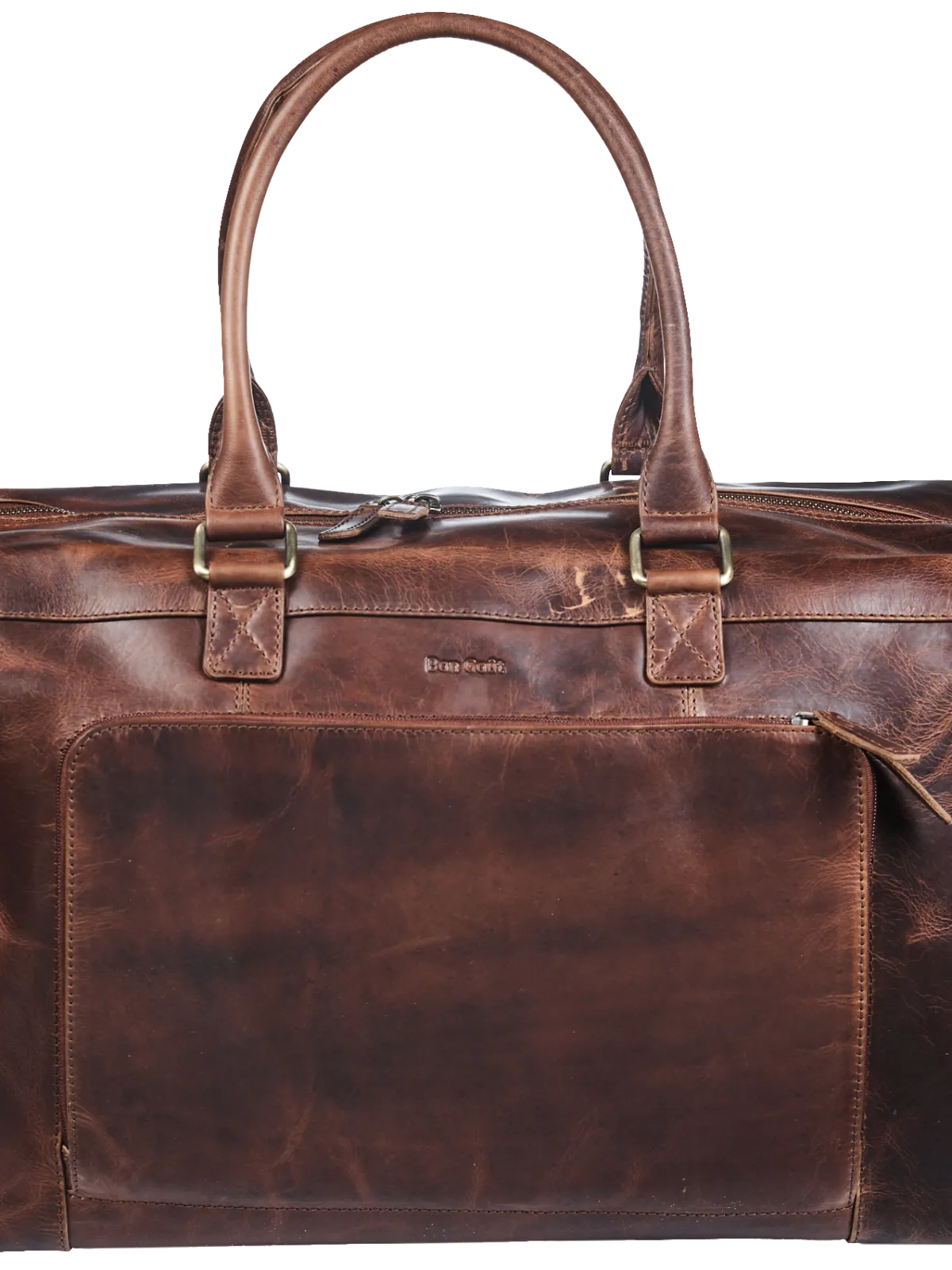 Bon Goût Weekend Bag Oily Pull-Up – Cognac