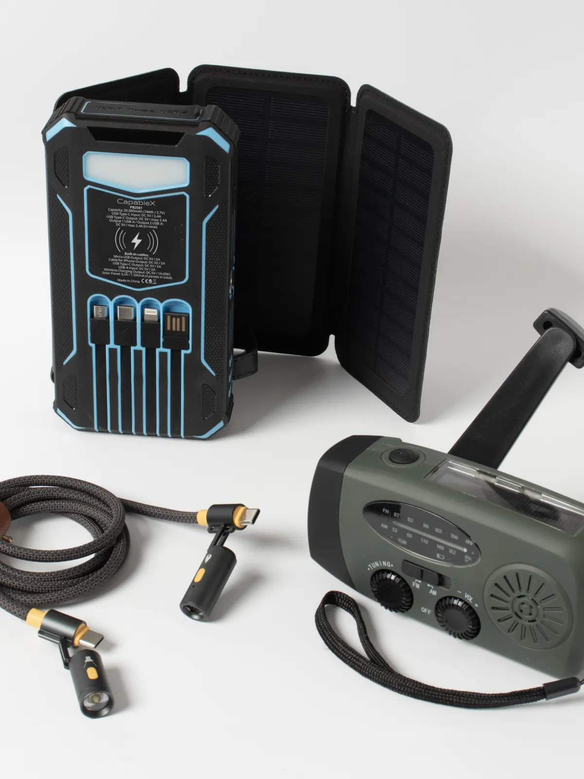 CapableX Power Pack 2 – Solar Power Bank 20.000 + Radio