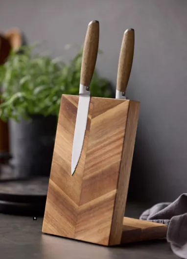 Holm knivblok med magnet