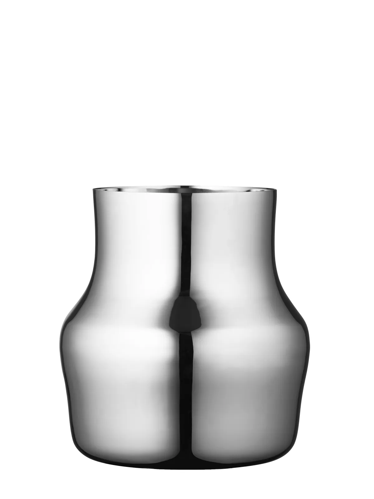 Gense Vase 18 x 19,5 cm i blank stål, Dorotea