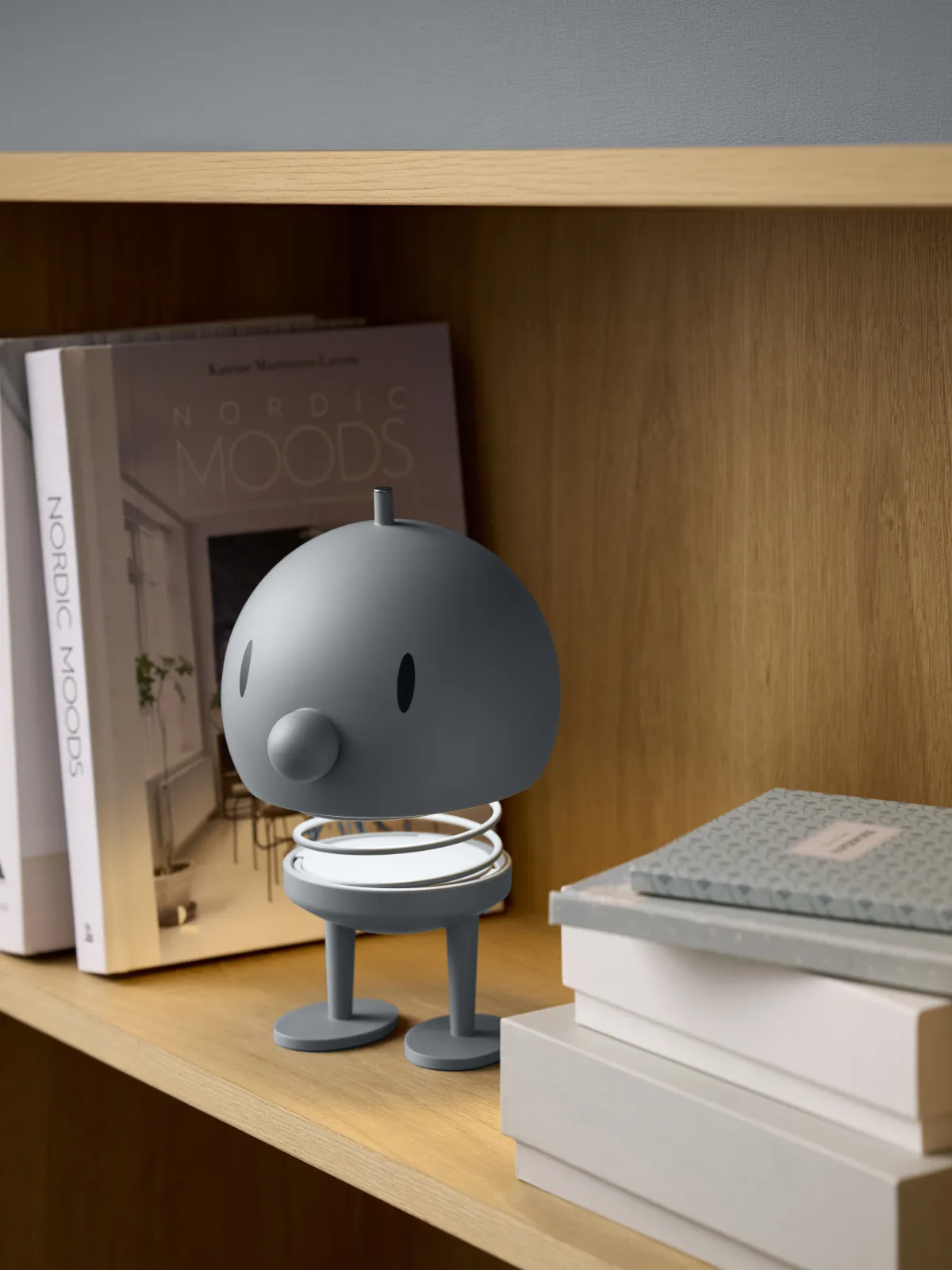 Hoptimist 2 in 1 lampe og højttaler str. XL i soft grey, Bumble