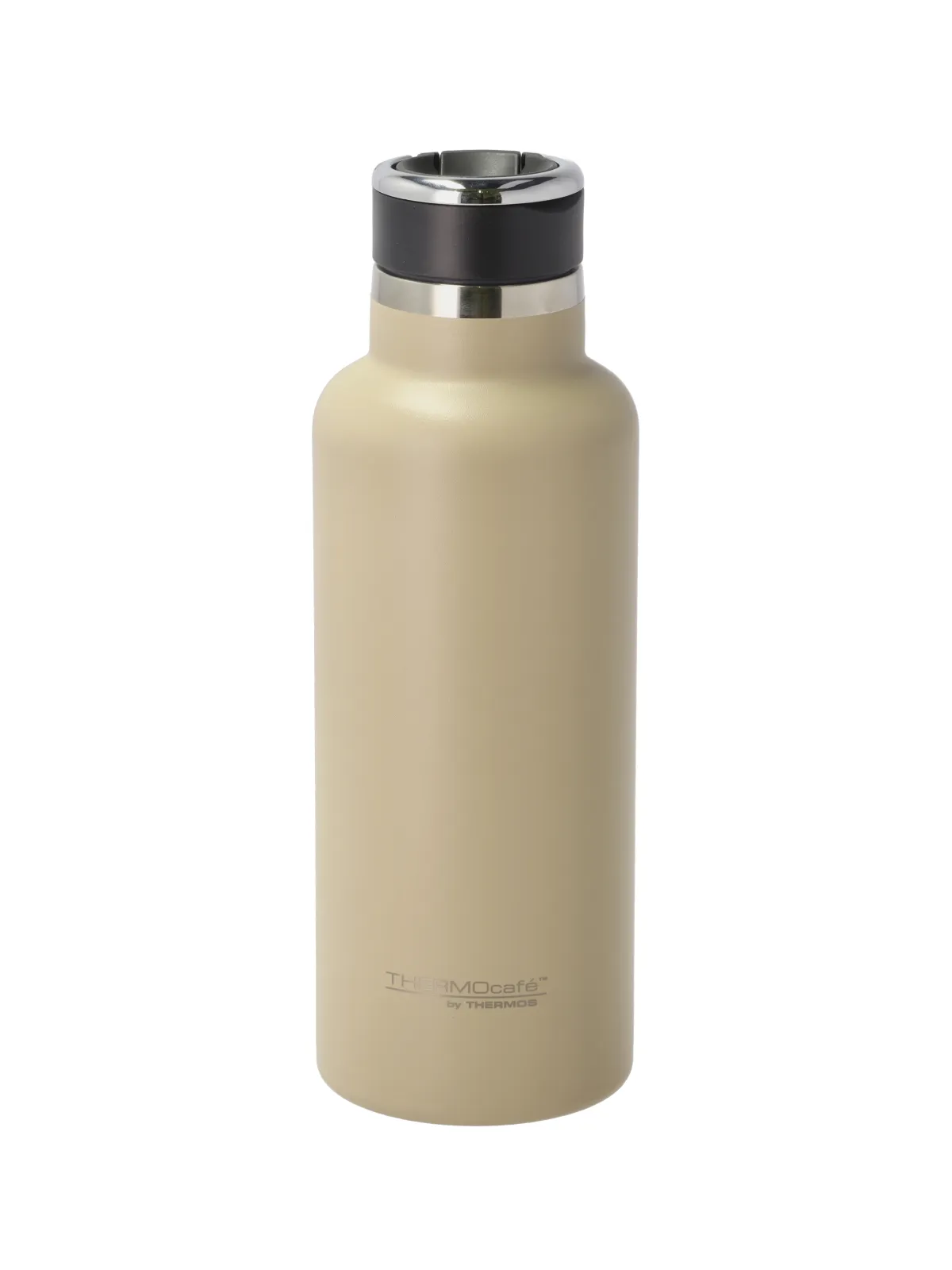 Thermos Termoflaske m. sugerør 600 ml i beige, Hydration