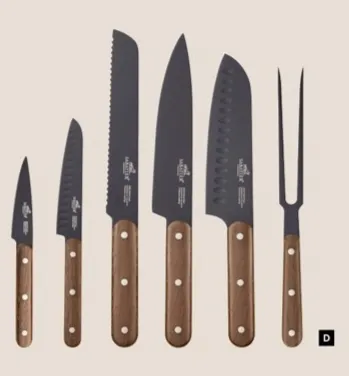 Sabatier knivsæt Phenix walnut 6 dele