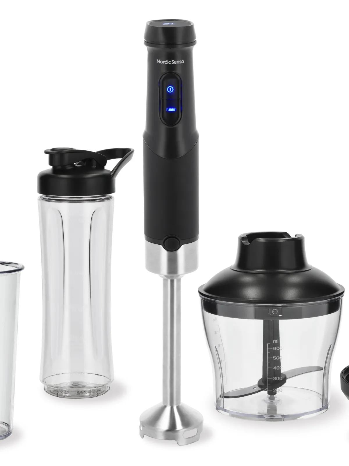 Nordic Sense stavblender, digital med smoothie funktion, sort