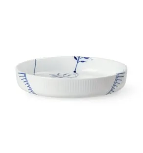 Blå Mega riflet ovnfast fad — Ø27 cm