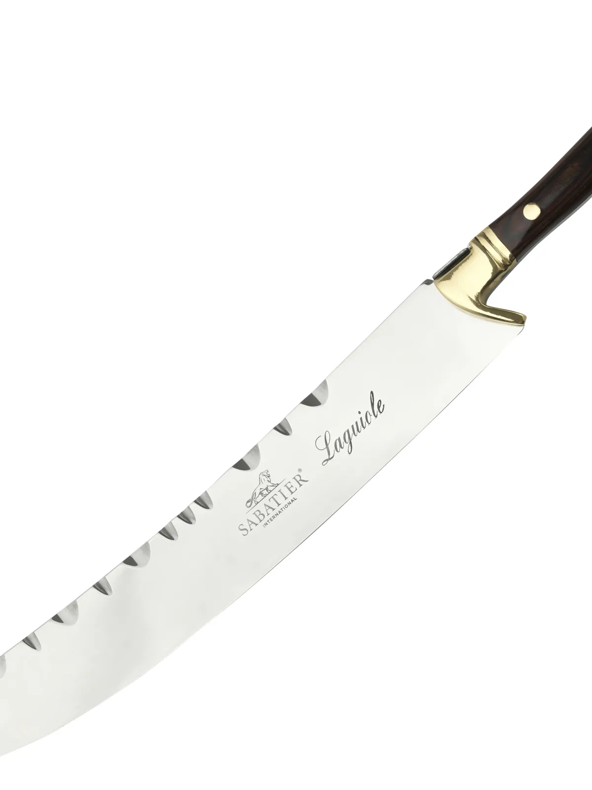 Lion Sabatier Champagnesabel 27 cm i stål/træ, Laguiole