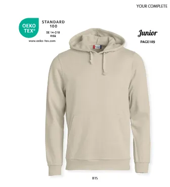 Sweat-Shirt Basic Hoody fra Clique