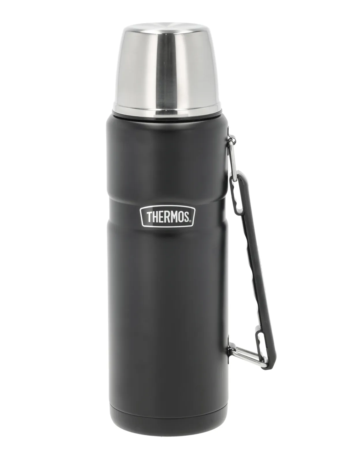 Thermos Termoflaske 1,2 L i sort, Stainless King