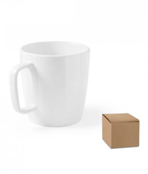 Krus Dhoni white med blank overflade