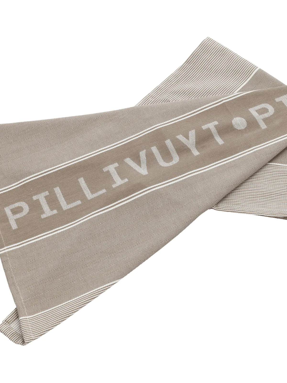 Pillivuyt viskestykke 80 x 50 cm, fungi brun