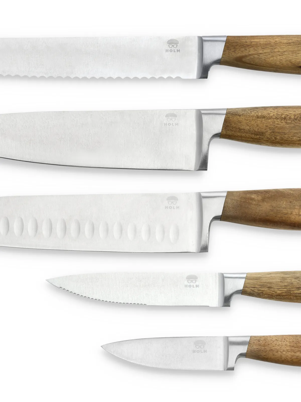HOLM Knivsæt 5 dele i FSC certificeret akacietræ