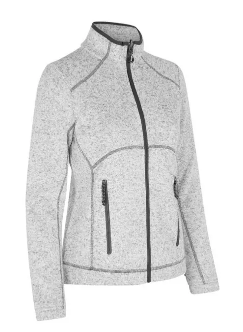 Zip n mix Melange Fleece Dame fra ID Identity