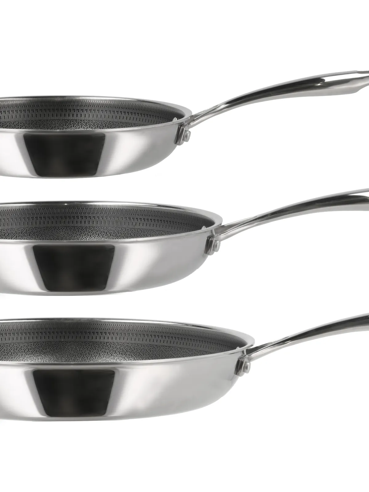 Pillivuyt Gourmet Paillon recycled stegepande 20 + 24 + 28 cm