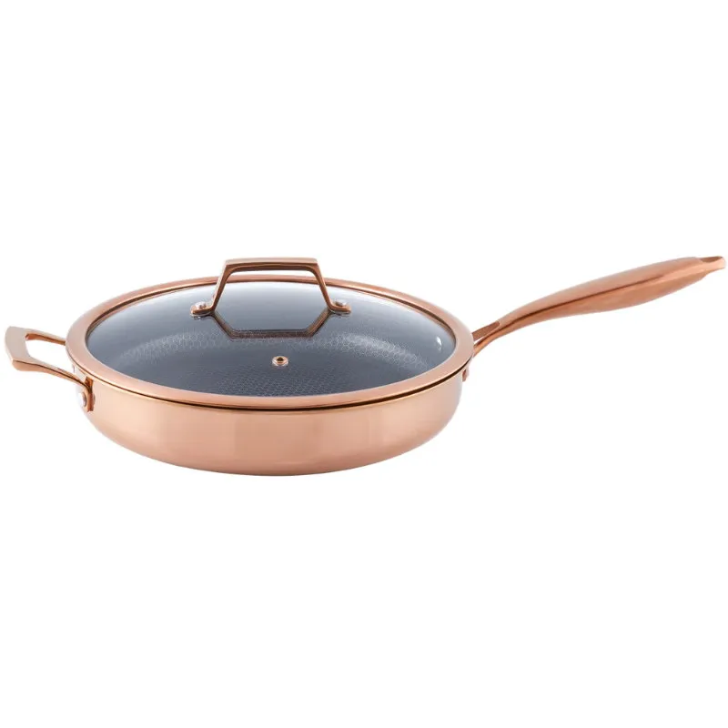Hâws Santo Sauté Pan 28cm w/Lid Hybrid coating Rose Gold