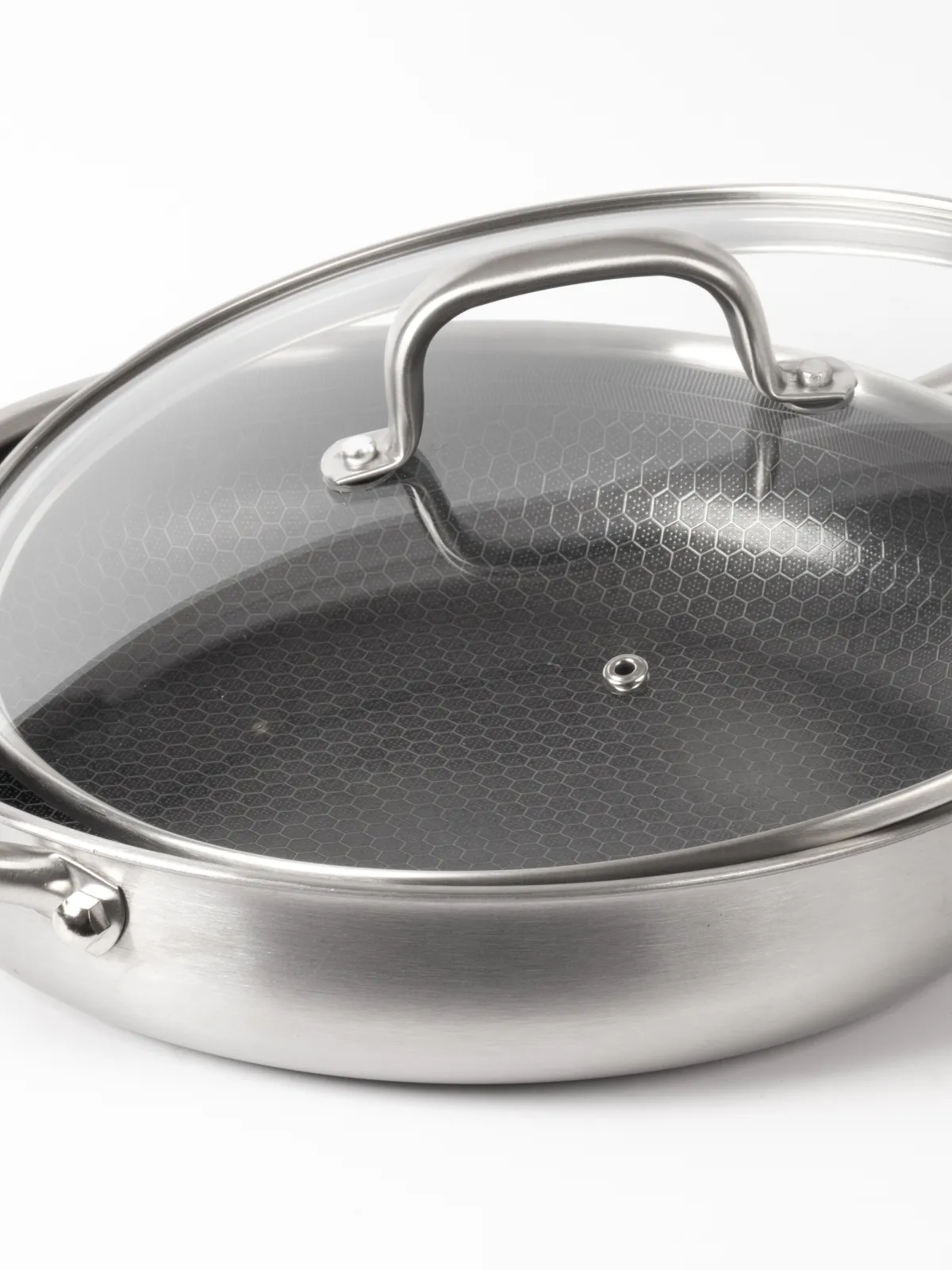 byGaard SP2626 Hybrid sauté gryde mat stål, 28 cm x 6 cm, med glaslåg,