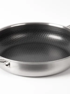 byGaard SP2626 Hybrid sauté gryde mat stål, 28 cm x 6 cm, med glaslåg,