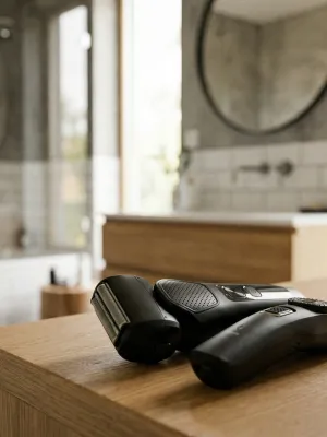 byGaard BUNDLE: SH2671 Shaver, digitalt display, genopladelig, 600 mAh og HT2612 Hår Trimmer + næse/øre trimmer, genopladelig, 600 mAh