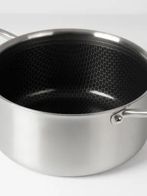 byGaard by Gaard Grydesæt: FP2632 Hybrid gryde mat stål, 20 cm, 3.1 liter, med glaslåg, FP2632 Hybrid gryde mat stål, 24 cm, 5.6 liter, med glaslåg og CP2623 Hybrid kasserolle mat stål, 16 cm, 1.6 liter, med glaslåg,