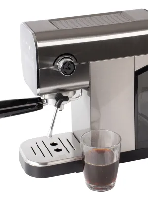 byGaard EM2605 Espresso Maskine til Nespresso kapsler + formalet kaffe, 20 bar, 1-shot warm Espresso, 2-shot warm Espresso, damp