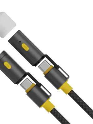 CapableX Emergency USB-C Kabel med Lommelygte og Lighter