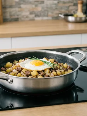 byGaard SP2626 Hybrid sauté gryde mat stål, 28 cm x 6 cm, med glaslåg,