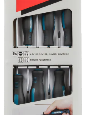 Makita Makita E-13502 Skruetrækker Sæt 6 dele