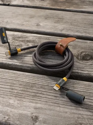 CapableX Emergency USB-C Kabel med Lommelygte og Lighter