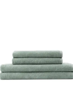 Håndklæder — Taupe / Sage green