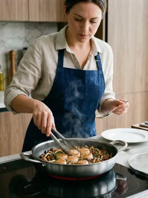 byGaard SP2626 Hybrid sauté gryde mat stål, 28 cm x 6 cm, med glaslåg,