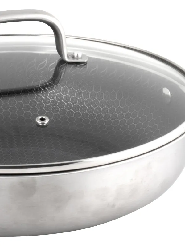 Produkt byGaard Hexa Sautepande 28x6 cm med glaslåg Billede
