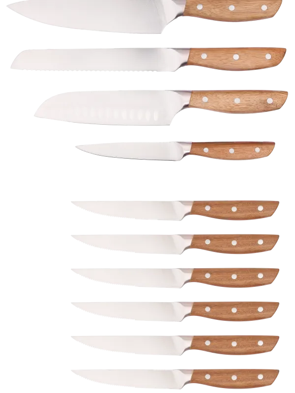 Produkt byGaard KS2634 Knivsæt, 4 dele, håndtag i acacie træ, 3CR13 +
SKS2649 6 stk. Steak knive, håndtag i acacie træ, 3CR13 Billede