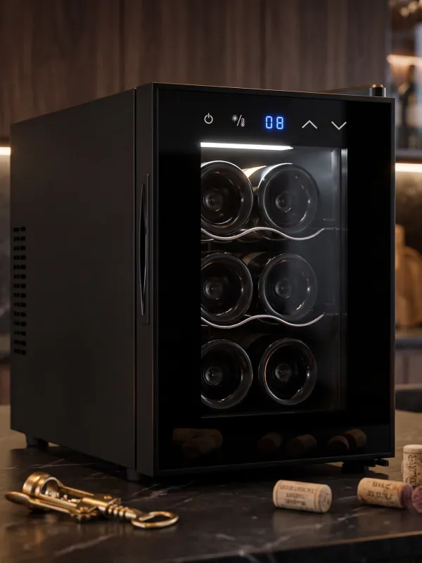 Produkt TempTech Temptech vinkøleskab FX6SB 6 flasker Billede