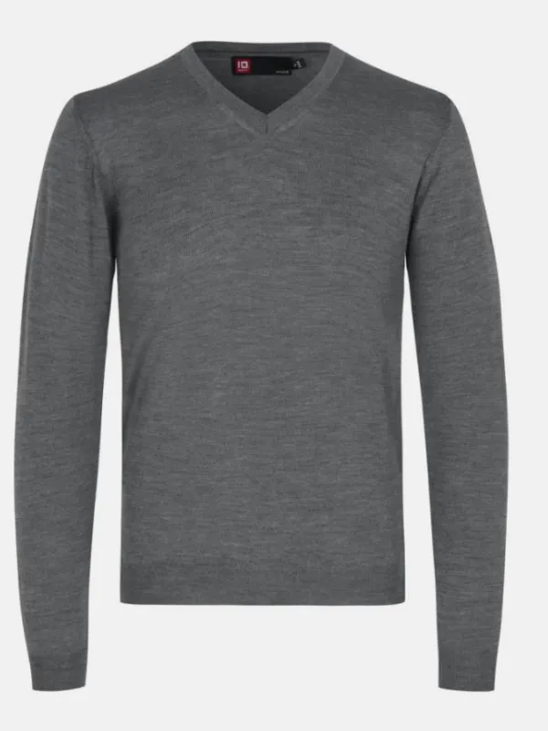Produkt Business Strikpullover V-hals Herre fra ID Identity Billede