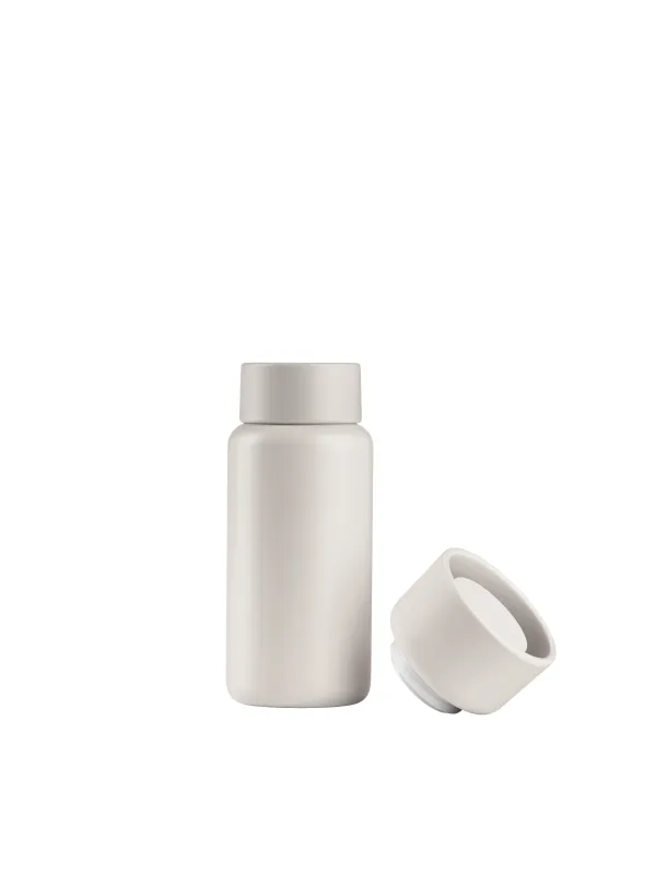 Produkt Zone Singles termokop 400 ml m. kliklåg og skruelåg, cream Billede