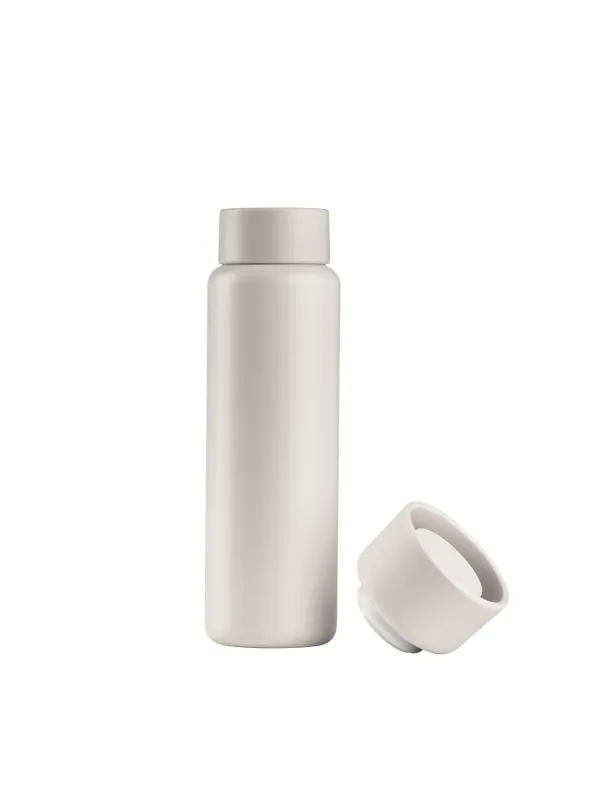 Produkt Zone Singles termokop 650 ml m. kliklåg og skruelåg, cream Billede