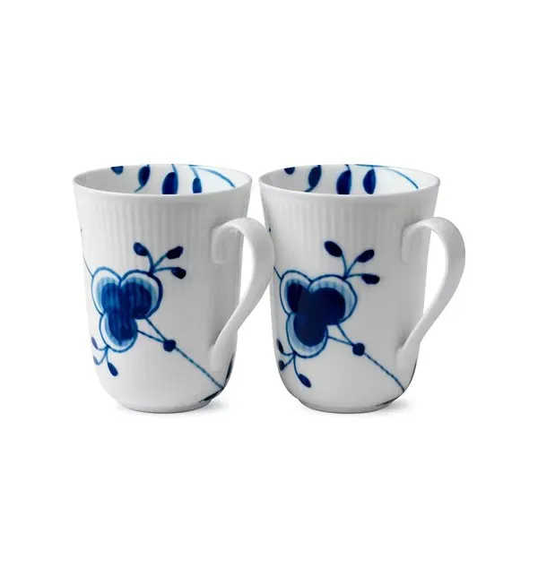 Produkt Royal Copenhagen Blå Mega riflet kop Billede