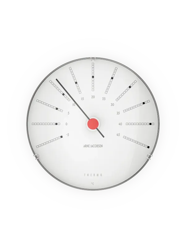 Produkt Bankers Termometer Ø12 cm hvid/sort/rød Billede