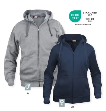 Produkt Sweat-Shirt Basic Hoody Full Zip D/H Billede