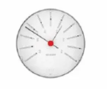Produkt Bankers Barometer Ø12 cm hvid/sort/rød Billede