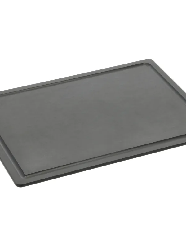 Produkt Pillivuyt Gourmet skærebræt m. silikonefødder 37 x 27,5 x 0,6 cm, sort Billede