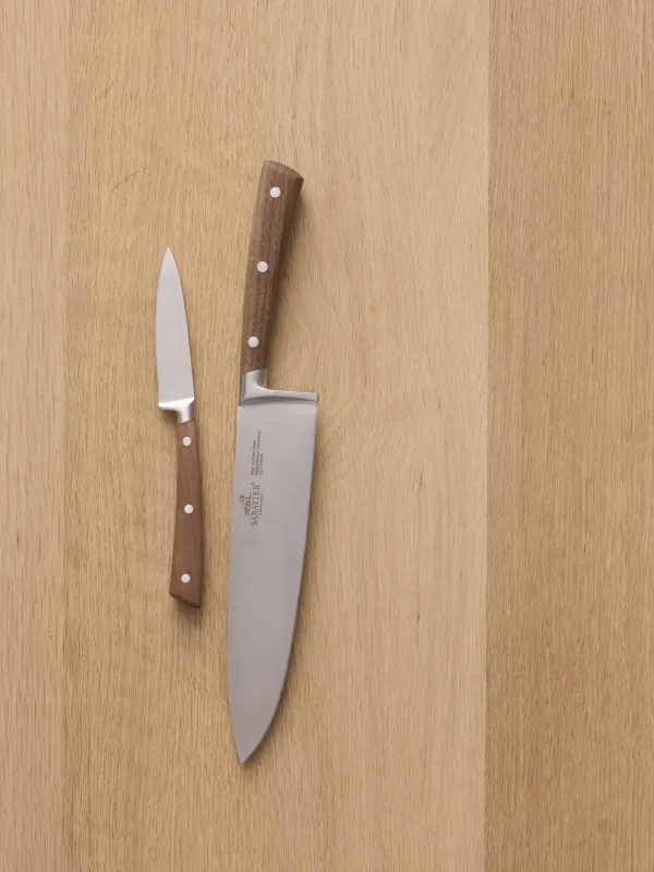 Produkt Lion Sabatier Gemini knivsæt 2 dele, urte- og kokkekniv, valnød skaft FSC Billede