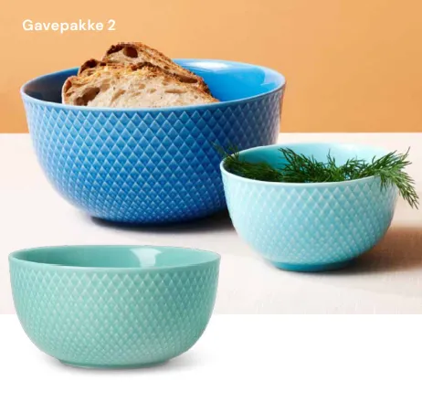 Produkt Lyngby porcelæn rhombe color skåle mellem Billede