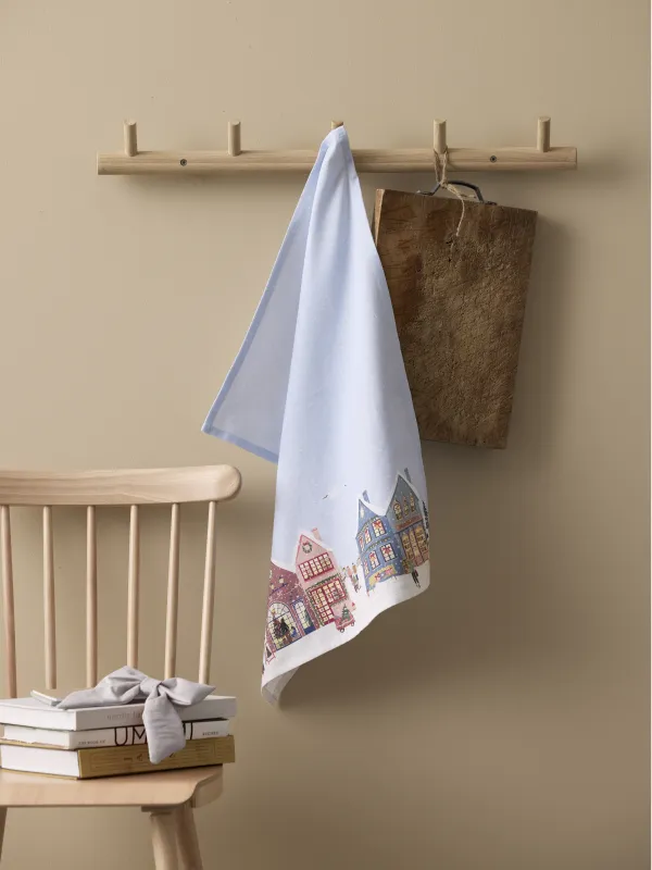 Produkt Pillivuyt viskestykke 70 x 50 ice blue, Vinter Billede