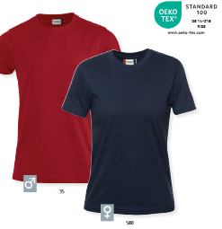 T-Shirt Premium-T fra Clique, Moderne T-shirt, rund hals i forkrympet, med sidesømme, dobbelt krave i bomuld og elastan og nakketape. Kommer i H/D.